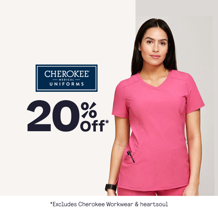 20% Off* Cherokee & 15% Off Anywear excludes Cherokee Workwear & heartsoul