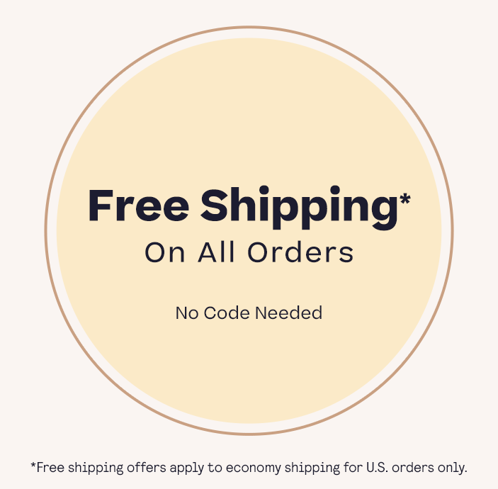 Free U.S. Shipping No Minimum No Code Needed