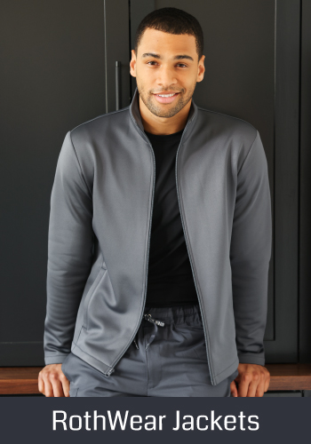 shop rothwear men's scrub jackets