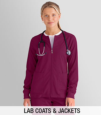 shop grey's anatomy women's lab coats and jackets