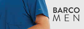 Click here to shop for men's scrubs by Barco