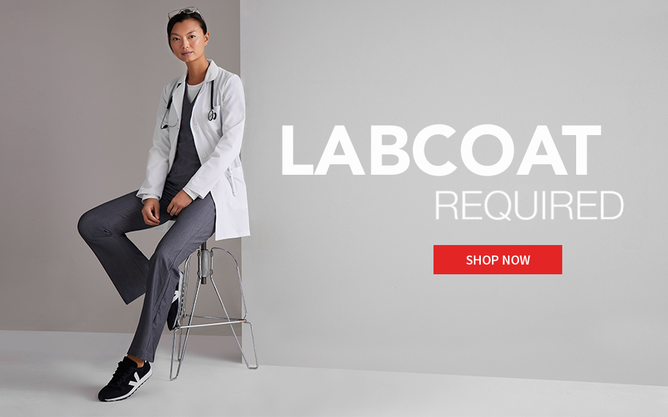 click to shop grey's anatomy lab coats and jackets.