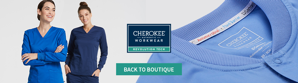 viewing revolution tech by cherokee workwear. click to go back to boutique.
