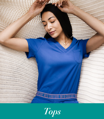 shop med couture women's solid scrub tops