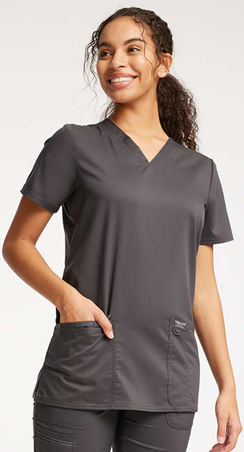 shop cherokee workwear women's v-neck solid scrub top