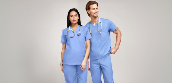 AllHeart Unisex Scrub Set: V-Neck Top & Drawstring Pant