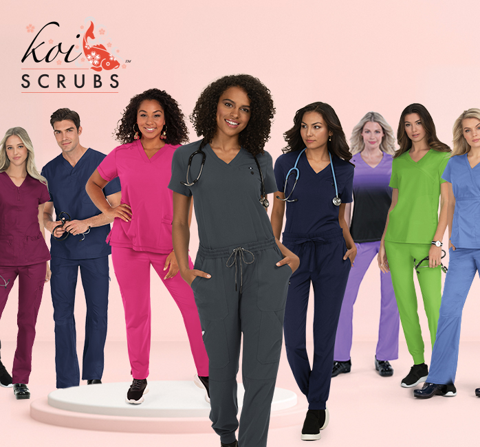 shop koi scrubs