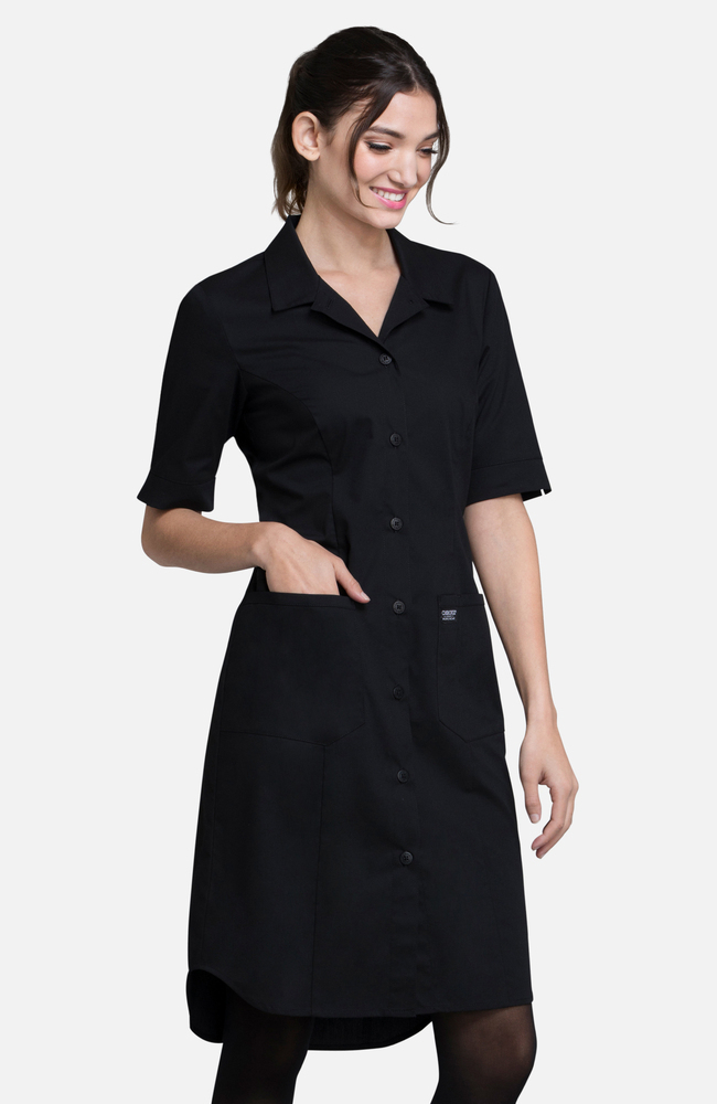 Cherokee Workwear Professionals Women's Zip Button Front Dress WW500