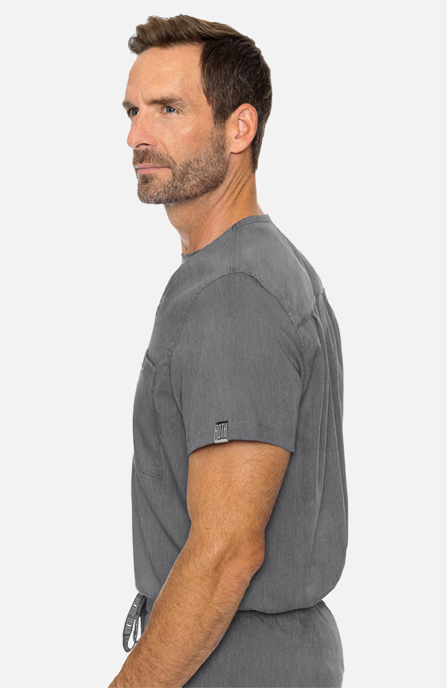Med Couture Scrubs Med Couture Men's Stretch Scrub Top V-Neck