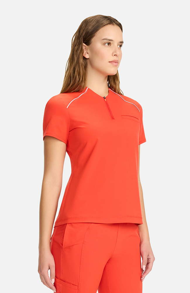 Women's Tuck-In Zip Neck Scrub Top | AllHeart.com