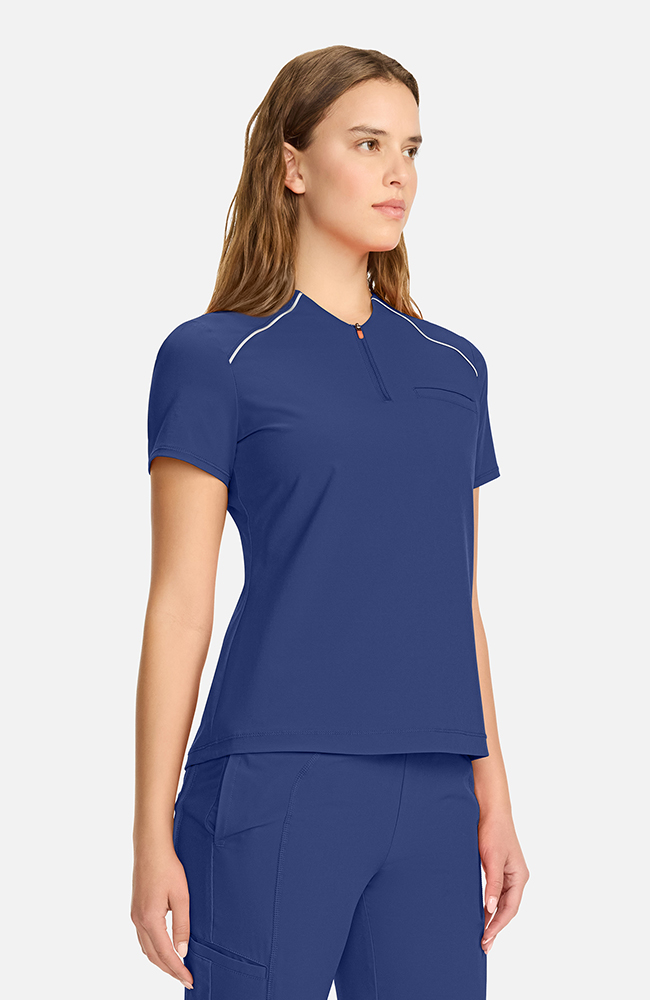Women's Tuck-In Zip Neck Scrub Top | AllHeart.com
