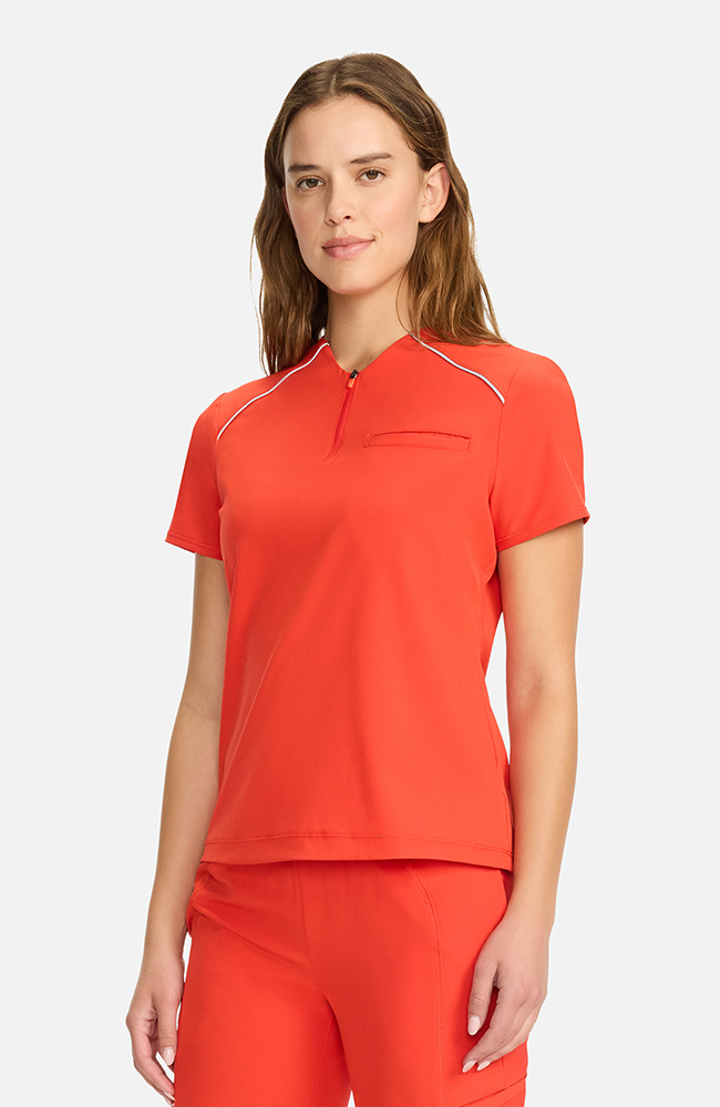 Women's Tuck-In Zip Neck Scrub Top | AllHeart.com