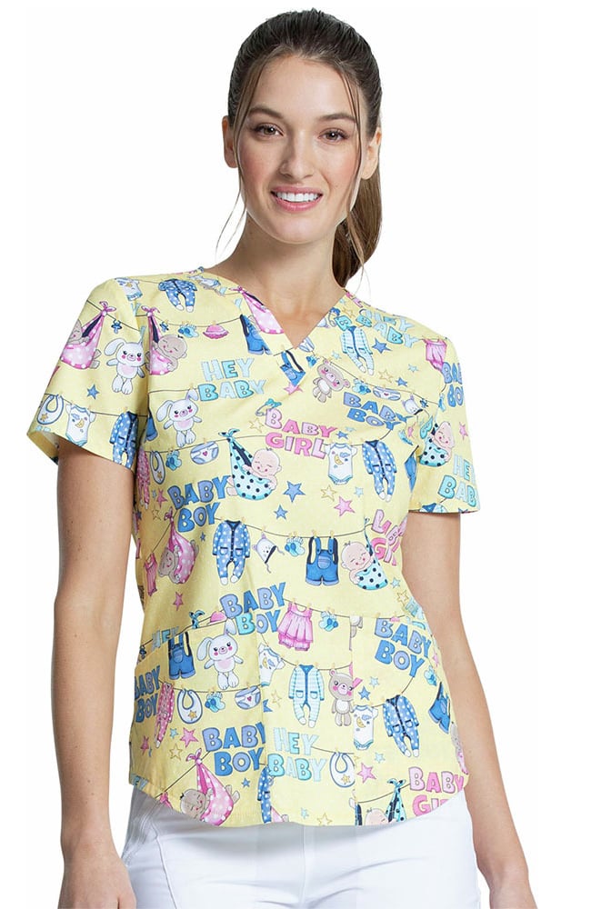 Nacho Infirmière moyenne Taille S Visiter la boutique DickiesCherokee Prints CK652 Haut médical à col en V pour femme 