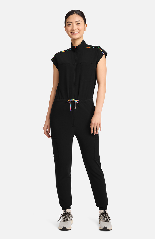 Unisex 7-Pocket Dolman Scrub Jumpsuit | AllHeart.com