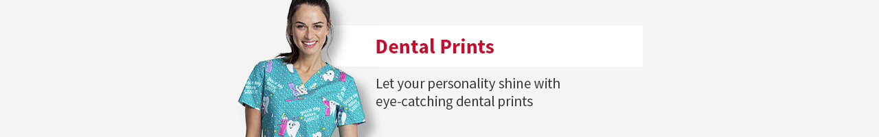 Banner - Dental Print Scrub Tops